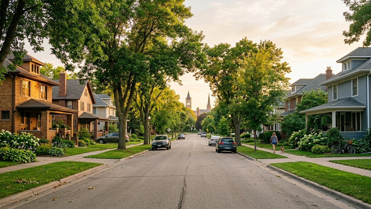 Editorial landmark image for Vermillion regional college-town housing context. Useful for Michelle Maloney blog posts about lifestyle, neighborhoods.