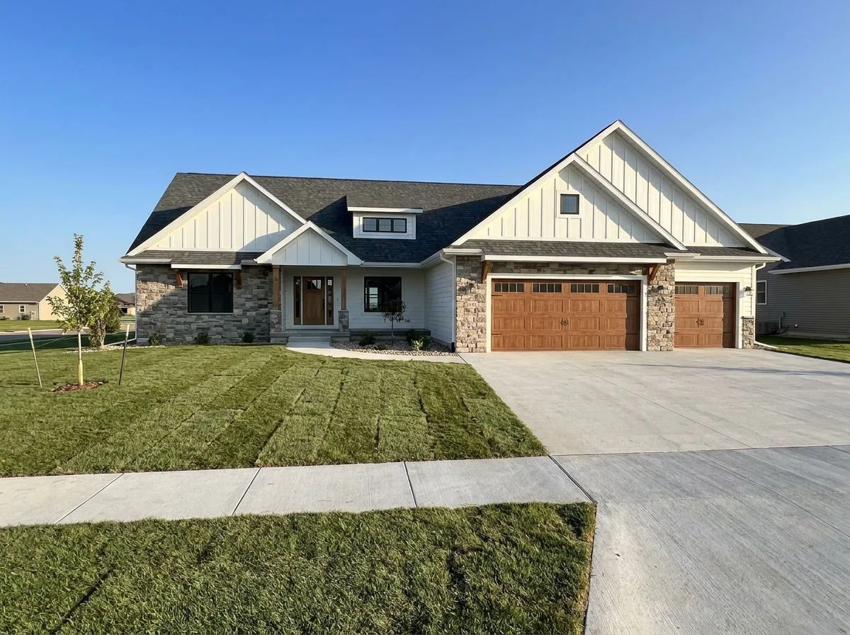 New construction home near Yankton, South Dakota
